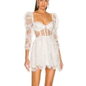 For Love & Lemons - Tayla Mini Dress in White